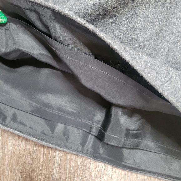 NWT J. Crew Charcoal Gray Wool Blend Mini Skirt Lined Side Zip Career Chic 4 - Picture 4 of 8